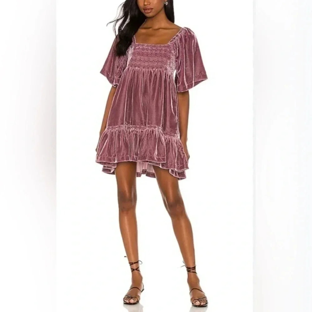 Free People Mauve Mini Dress